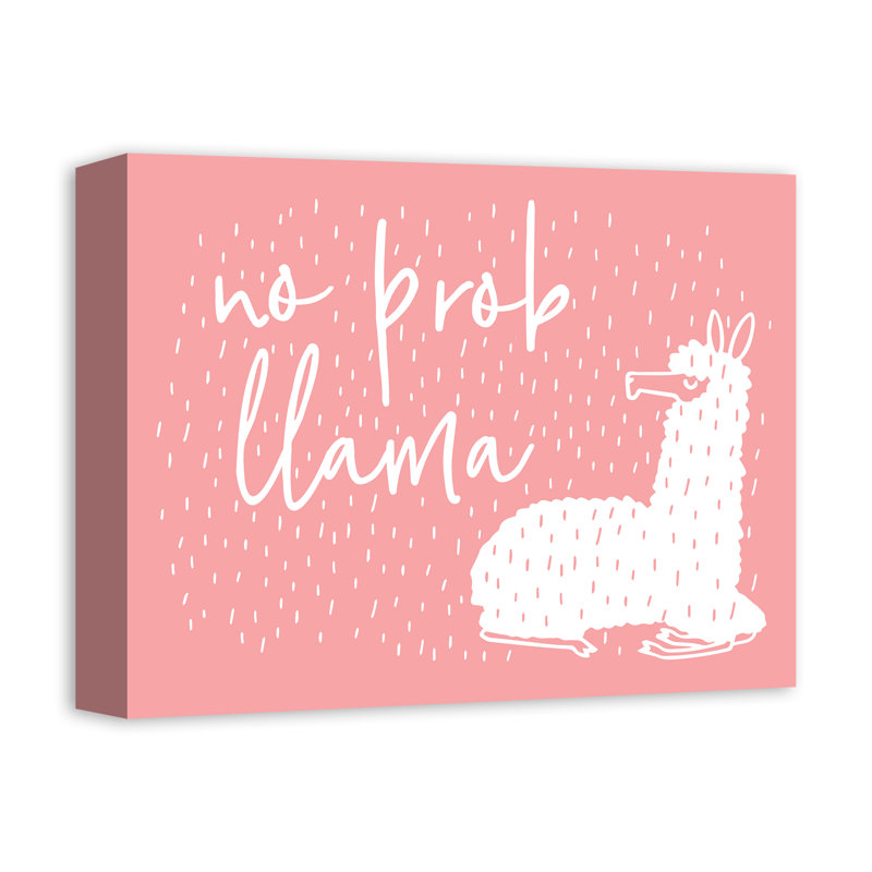 « no prob-llama », art sur toile Margr