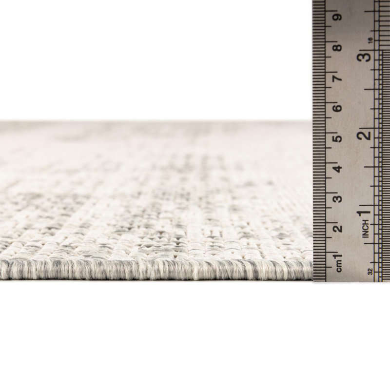 Tapis intérieur / extérieur gris bruxellois, Rectangle 10 pi x 14 pi 1 po