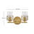 Della Two-Light Chevron Bath Vanity-65382726