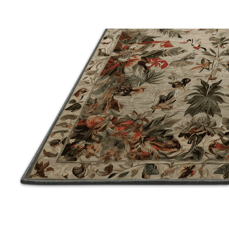 Silky Soft Plush Gray Area Rug, Square 6'