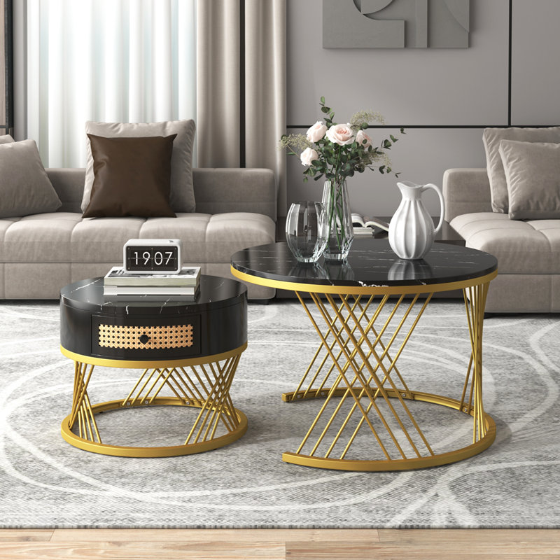 Frame Coffee Table with Storage