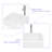 19"X15" White Ceramic Rectangular Vessel Bathroom Sink-99078106