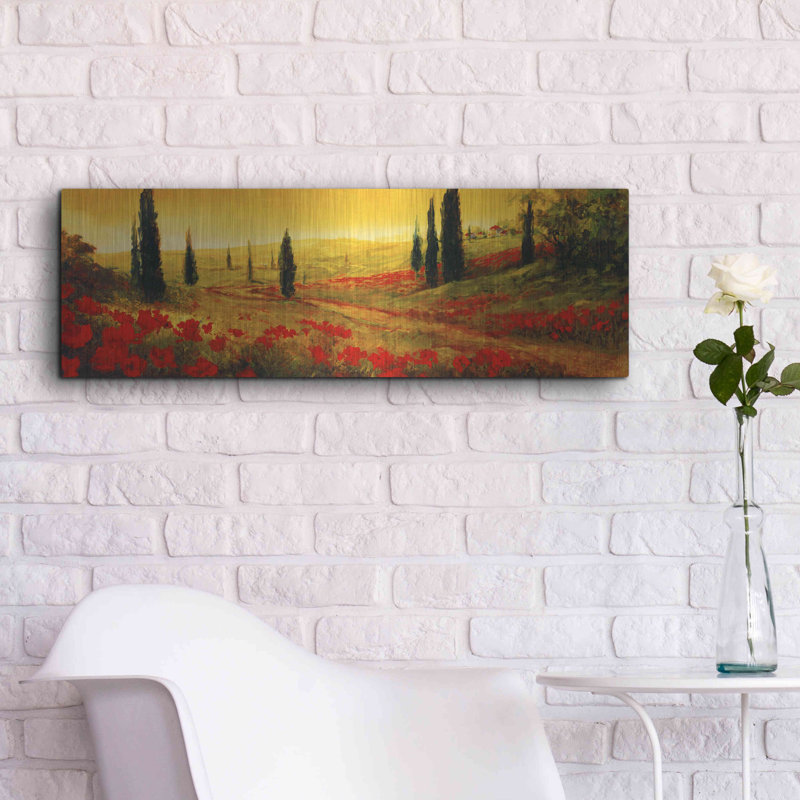 Panneau Toscano I par Art Fronckowiak - reproduction d'art sur métal sans cadre, H 36 po x l 12 po x P 0,2 po