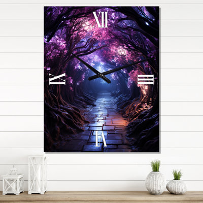 Horloge murale rose