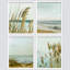 «White Winter California Beach Grass Ocean Horizons», impression sur papier 4 pièces-97782446-97782447