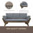 Outdoor Adjustable Patio Wooden Daybed Sofa Chaise Lounge With Cushions For Small Places-1264600845