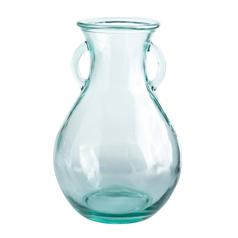 Xane Handmade Glass Table Vase, Clear