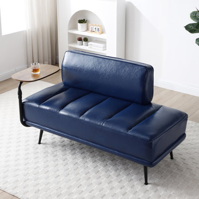Banc de bout moderne avec plateau pivotant et table d'appoint, idéal pour la chambre à coucher, le salon, le vestibule et plus encore