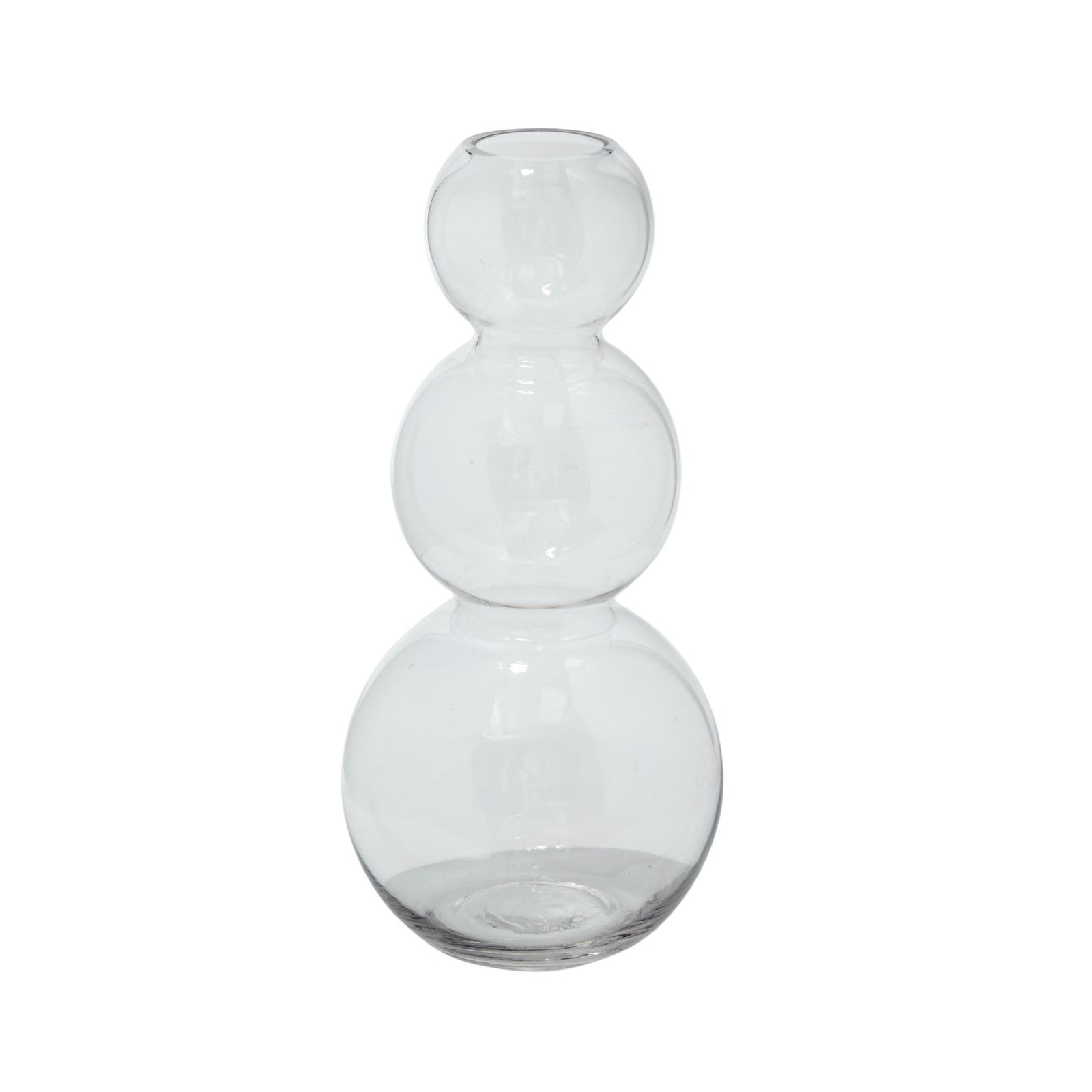 Ashburg Glass Table Vase, Clear,  13" H x 5.75" W x 5.75" D