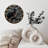 Black Raven Wall Clock with Tree Design