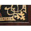 Tapis noir à motif de teinture végétale noir Ziegler 6 x 10