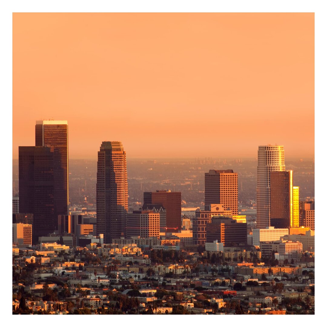 matte Fototapete Skyline von Los Angeles 1,92 m x 192 cm