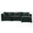 Millan 112" L Shaped Modular Sectional Sofa with Ottoman & Memory Foam-1464529168
