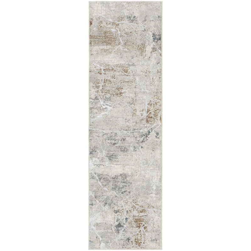 Briyith Abstract Indoor Rug, Runner 2'3" x 7'6"