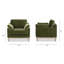 Fauteuil de ferme 36 po, vert olive