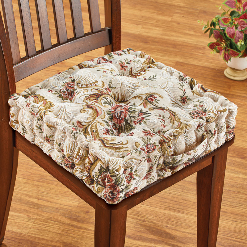 Outdoor 4.25'' Dining Chair Seat Cushion, Tan