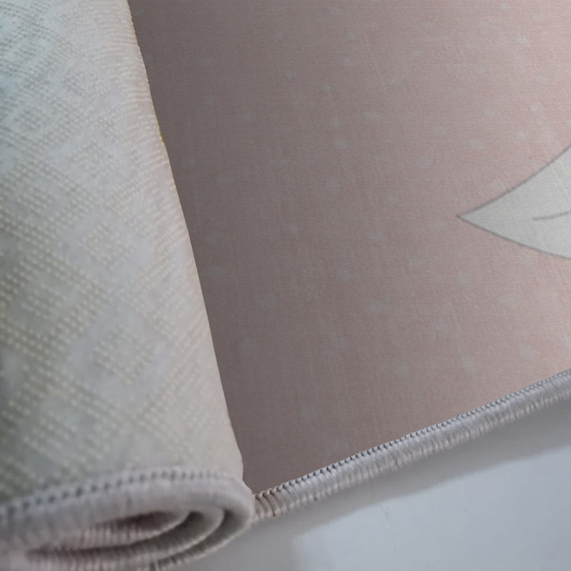 Élégant tapis tissé 100% polyester 5,2 x 7,5 pieds avec dessous en feutre antidérapant | Hauteur des poils: 0,4 po, épaisseur totale: 0,4 po | Lavable à la machine, imprimé numérique, parfait pour le salon et la chambre à coucher