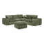 Canapé modulaire en L 107 po avec repose-pieds mobile 107 po Blain-1885004609