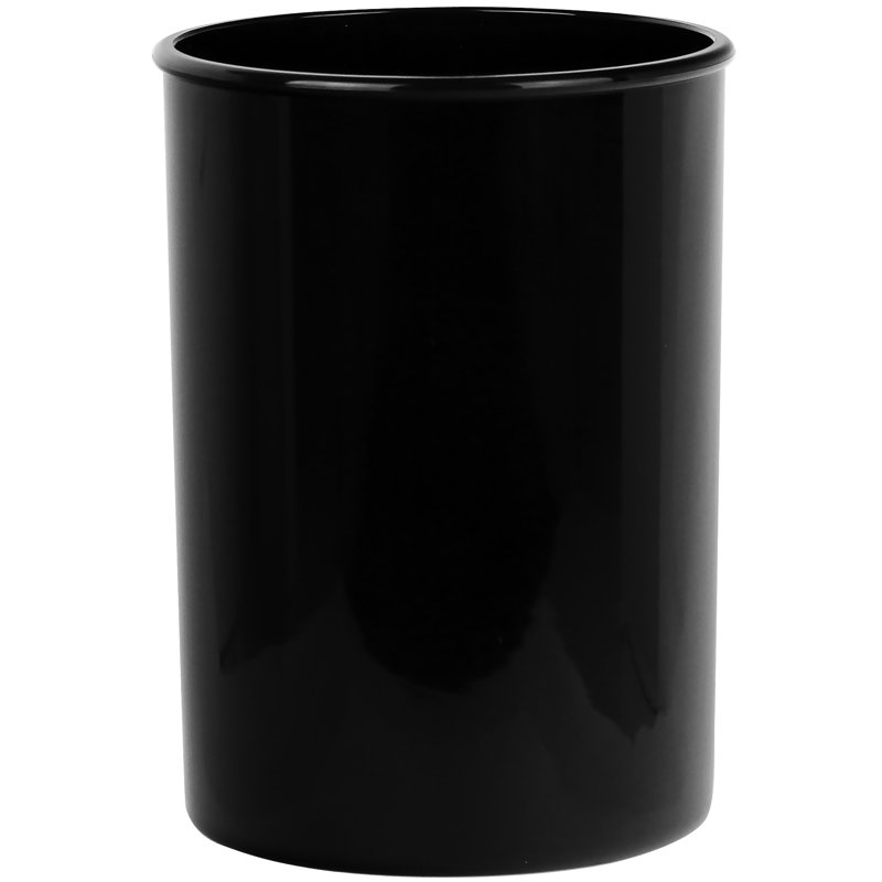 Calypso Plastic Oval Utensil Crock, Black