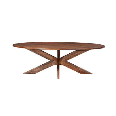 Josiane 92" Solid Wood Oval Dining Table