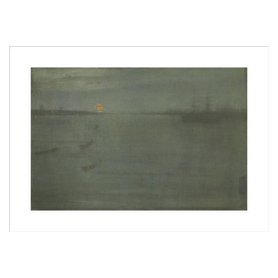 «Nocturne: Blue and Gold - Southampton Water» par James McNeill Whistler - impression giclée encadrée