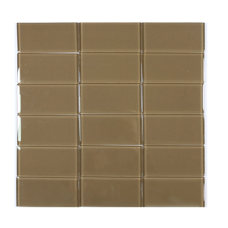 Handicraft II 3" x 6" Glass Brick Look Subway Tile
