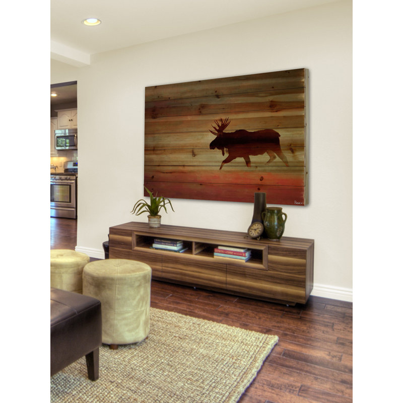 «Tahira Moosehead» par Parvez Taj - impression sur bois, 40 po x 60 po