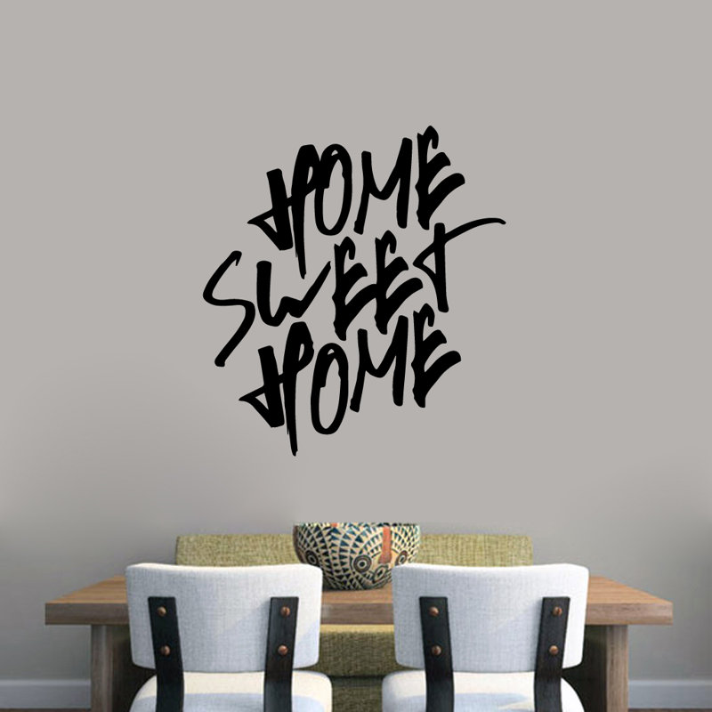 Décalcomanie murale maison, Noir