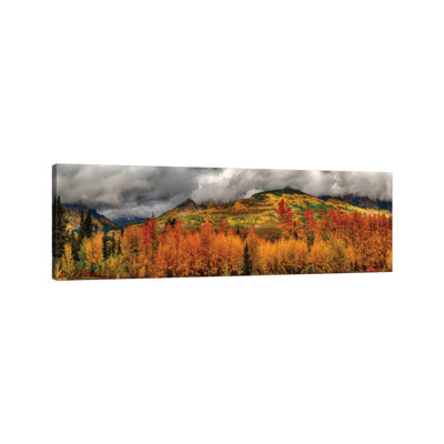 Autumn Scene At Crested Butte, Colorado - Wrapped Canvas Panoramic Gallery-Wrapped Canvas Giclée