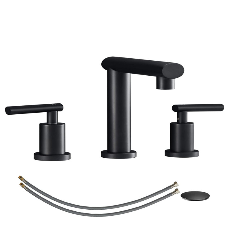 Robinet de lavabo de salle de bain, Noir mat