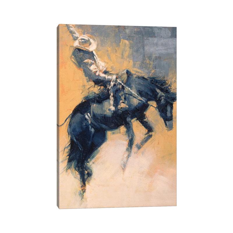 Mood Indigo III by Julie T. Chapman - Wrapped Canvas Painting, 20.32 cm H x 30.48 cm W
