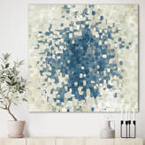 Bless international Geometric Blue Spots On Canvas Print | Wayfair