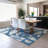 Machine Washable Indoor/Outdoor Chantille ACN2405 Botanical Rug-1620983324