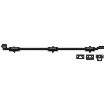 Deltana FPG2619 26" Surface Bolt with Offset; Heavy Duty; Black Finish