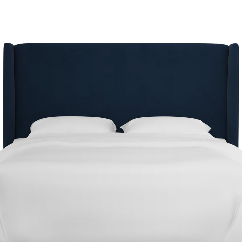 Bellfield Upholstered Headboard, California King, Classic Ink Performance Velvet