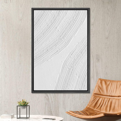 Geometric Line " Gray White Paint Stroke Stripe Circles Abstract Shapes Minimalism Contemporary Nordic Wall Decor "
