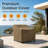 Heavy Duty Premium Patio Chair Cover – Breathable, Heavy-Duty Protector with Water-Resistant PVC, Adjustable Elastic Hem, Click-Close Straps, and Air Vents - Goodman-844905644