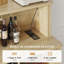 	Glass Wine Cabinet with Freestanding Wine Cooler Refrigerator, 4 Removable Wine Shelves, RGB Light-1016607900