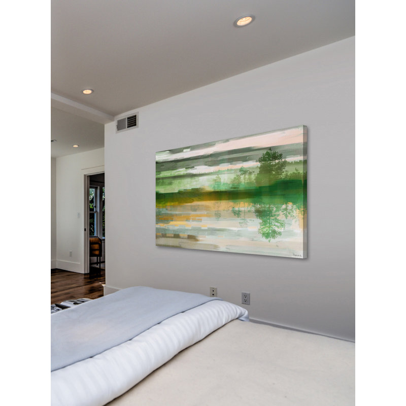 « reflective firs » par parvez taj,-impression sur toile tendue, 30 po x 45 po