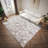 Mosaic Faux Leather Gray  3'' X 5'' Area Rug-2118447599