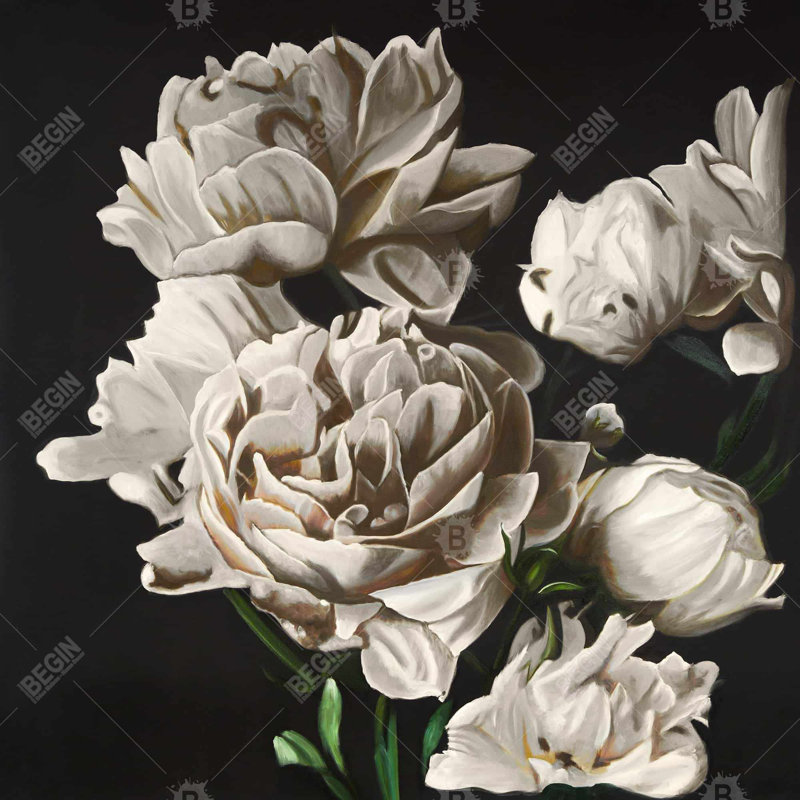 "Pivoines beiges"