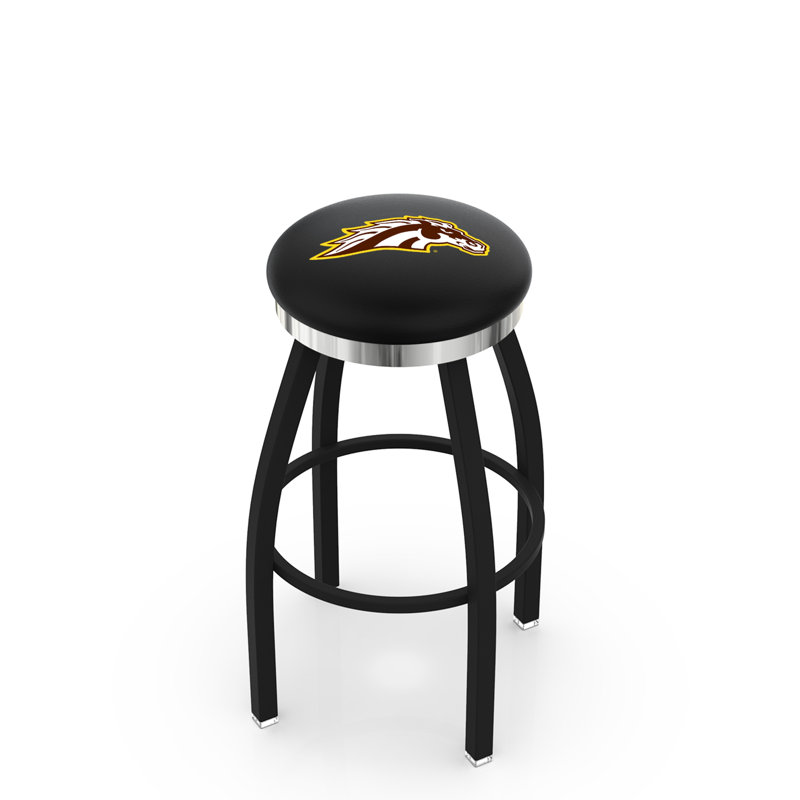 NCAA 36" Swivel Bar Stool, Western Michigan