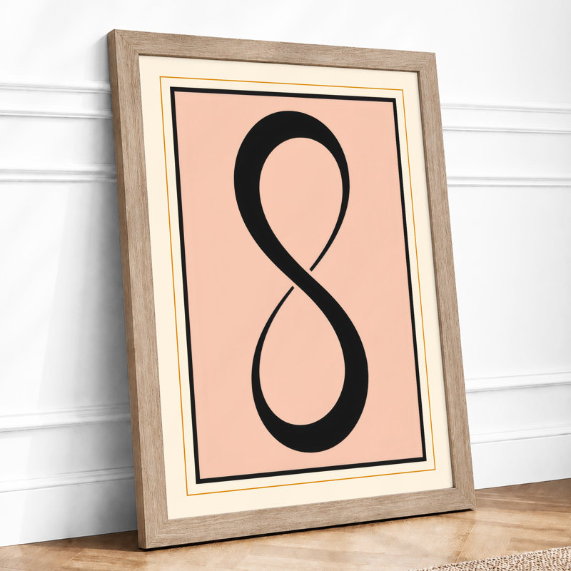 Infinity Symbol Minimalist - Print, Oak, A3 - 42.0 x 29.7 cm
