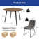 Round Dining Table Set, Mid Century Modern Small Round Dining Table Set, Saving Space (1table + Chairs)