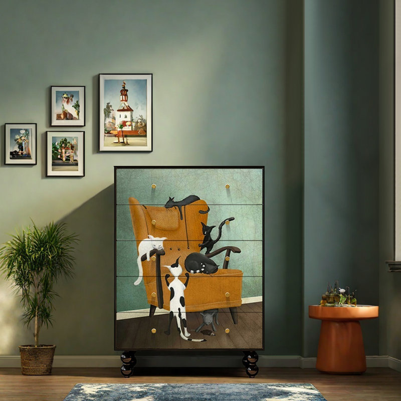 Armoire décorative à tiroir français