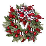 Merry Christmas Illuminated 24" Wreath