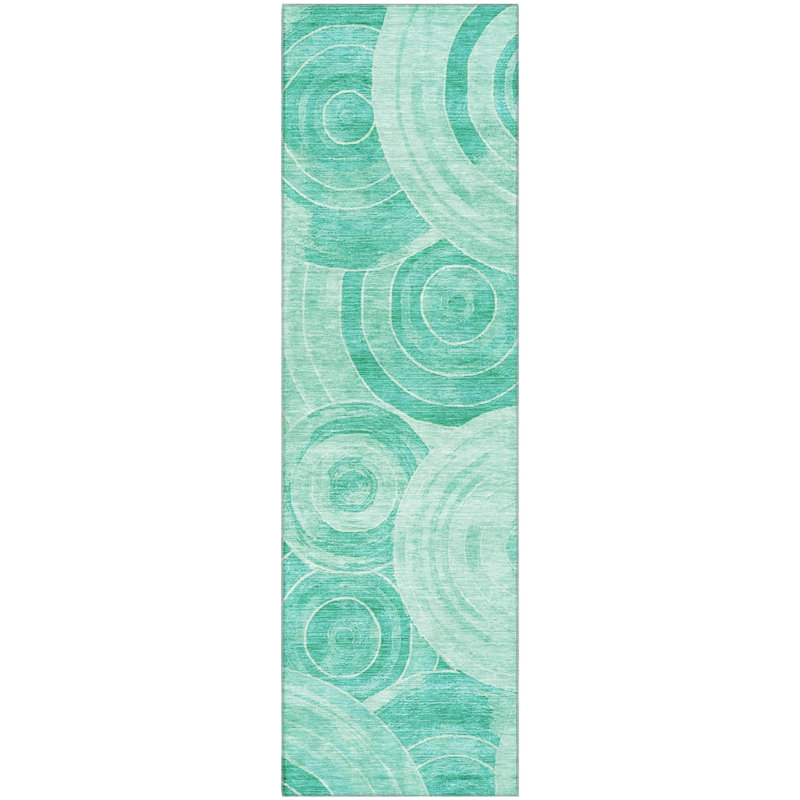 Premium Machine Washable Lubbers AMF1750 Geometric Rug, Runner 2'3" x 7'6"