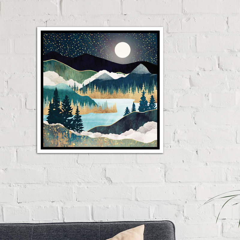 « star lake » par spacefrog designs-print, Toile blanche encadrée, H 18 po x l 18 po x P 1,5 po