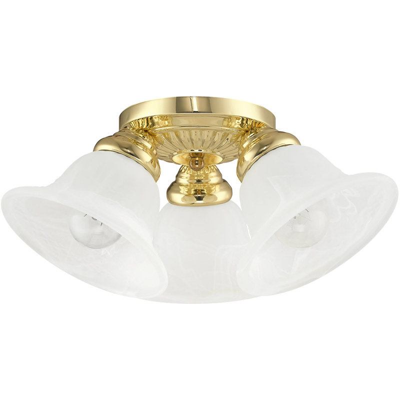 Glass Spotlight, Polished Brass