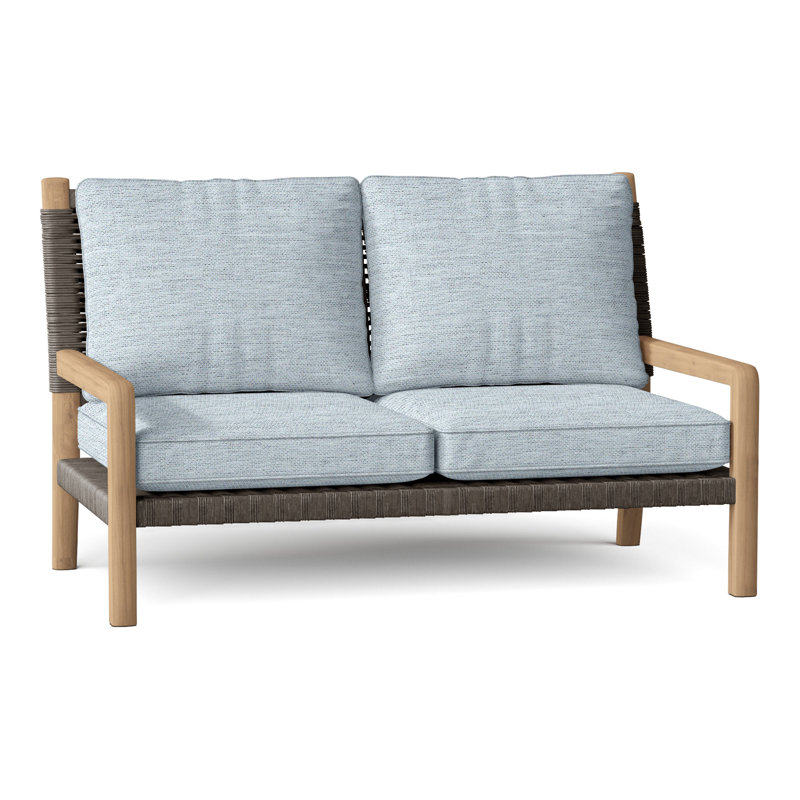 Hudson Outdoor 2 - Seat Loveseat, Ocean, Hudson Charcoal Lace